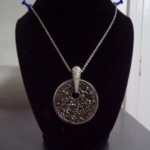 round crystal necklace